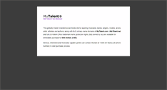 Desktop Screenshot of mytalent.com